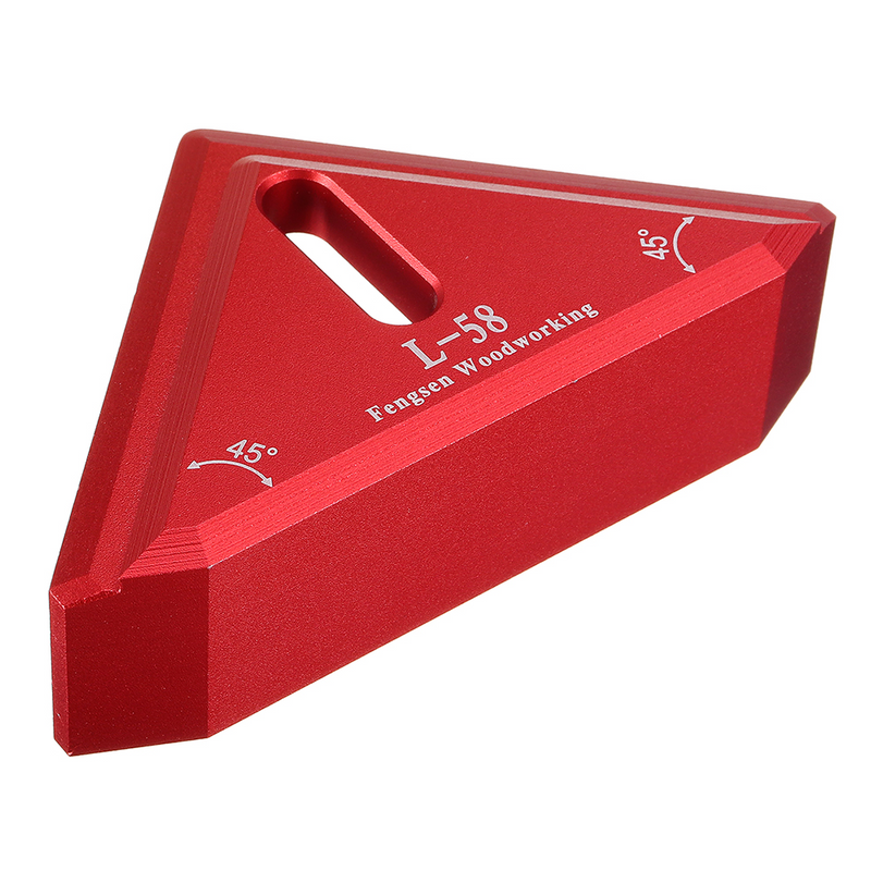 Aluminum Alloy 45/90 Degree Scribing Ruler Saddle Square Woodworking Measuring Marking T Ruler Bend Ruler