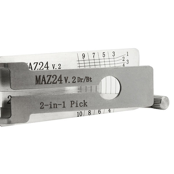 Lishi MAZ24 2 in 1 Car Door Lock Pick Decoder Unlock Tool Locksmith Tools