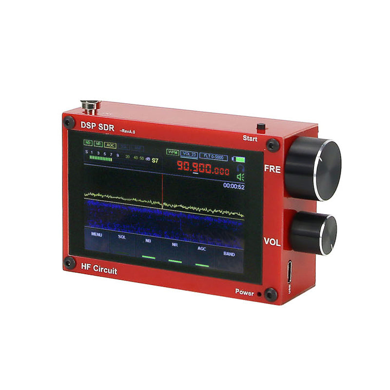 New 50KHz-200MHz Malahit SDR Receiver Malachite DSP Software Defined Radio 3.5" Display Battery Inside Nice Sound