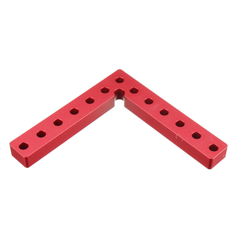 Drillpro 100/120/140mm Two Side Metric Scale Woodworking Precision Clamping Square L-Shaped Auxiliary Fixture Splicing Board Positioning Panel Fixed Clip Carpenter Square Ruler Woodworking Tool