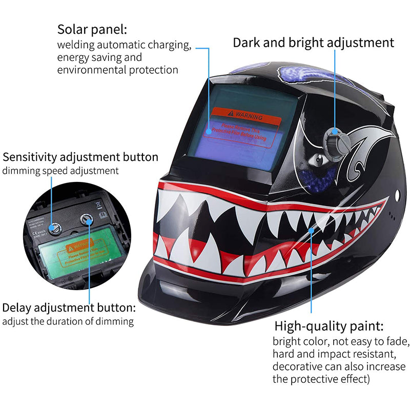 Solar Auto Darkening Electric Welding Helmet Lens for Welding Machine