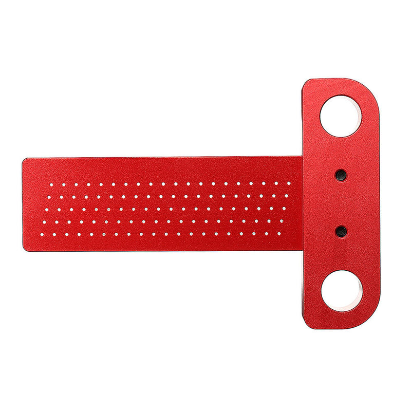 Aluminium Alloy T-100 Hole Positioning Metric Measuring Ruler 100mm Woodworking T-Squares Marking Ruler For Carpenter