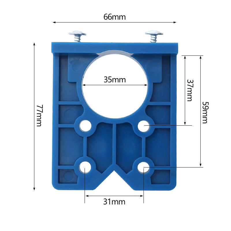 35mm Hinge Jig ABS Plastic Hinge Installation Wood Drill Guide with Forstner Drill Hinge Hole Boring Furniture Door Cabinets Tool for Carpentry