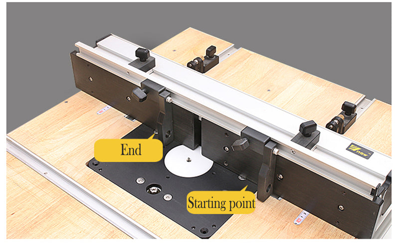 Woodworking Aluminium Profile Fence with Sliding Brackets Tools for Wood Work Router Table Saw Table DIY Woodworking Workbenches