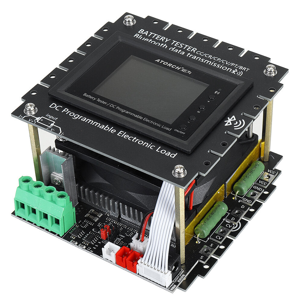 150W 20A All-In-One Bluetooth DC Power USB Tester Electronic Load Lithium Battery Capacity Monitor Discharge Meter