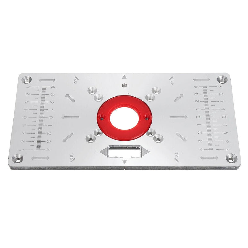 Router Table Insert Plate Woodworking Benches Table Saws for Multifunctional Wood Plate Machine Engraving 4 Rings Tool