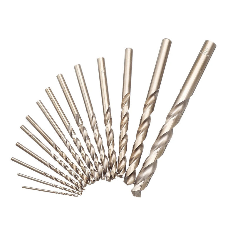 Drillpro 99Pcs M35 Cobalt Drill Bit Set 1.5-10mm HSS-Co Jobber Length Twist Drill Bits for Stainless Steel Wood Metal Drilling