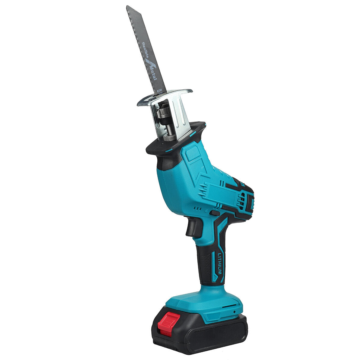 Wolike 88VF Cordless Reciprocating Saw Battery Powered Electric Saw for Metal/Wood/PVC Pipe/Tree with 4 Saw Blades & Battery for Makita