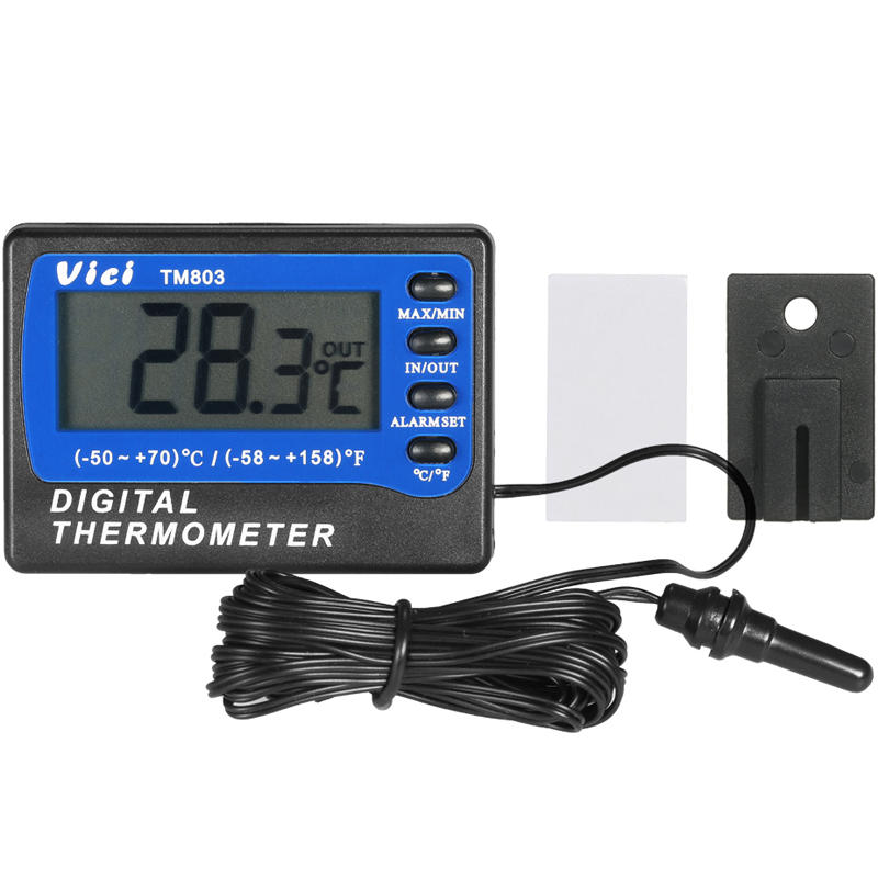 VICI TM803 Large LCD Display Fridge Refrigerator Freezer Thermometer -50~70℃ Digital Alarm Temperature Meter ℃/℉