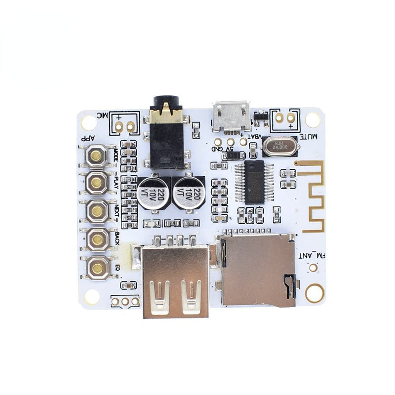 Bluetooth Audio Receiver Board with USB TF Card Slot Decoding Playback Preamp Output A7-004 5V 2.1 Wireless Stereo Music Module