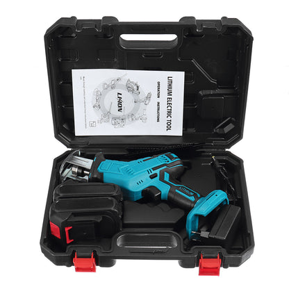 Wolike 88VF Cordless Reciprocating Saw Battery Powered Electric Saw for Metal/Wood/PVC Pipe/Tree with 4 Saw Blades & Battery for Makita