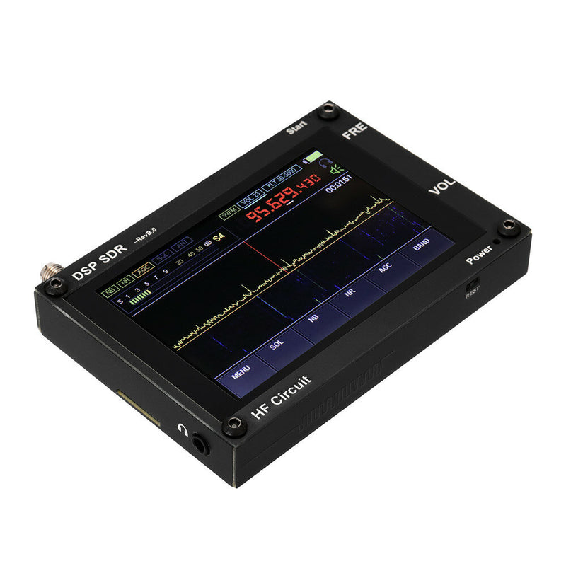 Ultra-thin 50KHz-200MHz Malahit SDR Receiver Malachite DSP Software Defined Radio 3.5" Display Battery Inside Nice Sound - Black 400MHz~2GHz
