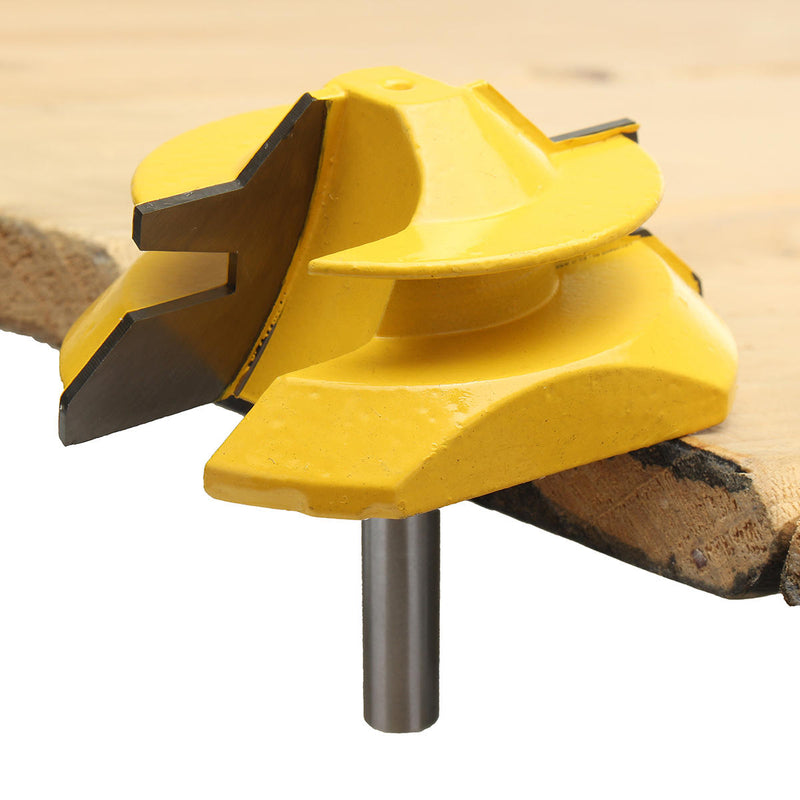8mm Shank 45 Degree Lock Miter Glue Joint Router Bit Woodworking Cutter