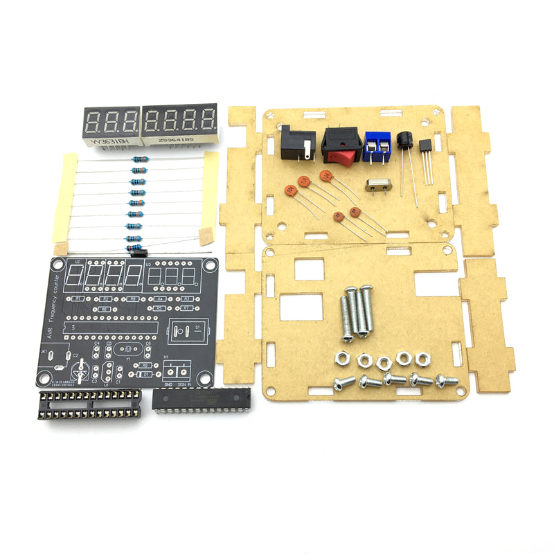 AVR High Precision Frequency Meter Measurement Production Kit DIY 0.45HZ-10MHZ with Shell