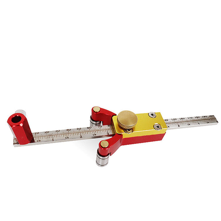Aluminum Alloy 3 In 1 Woodworking Scriber Metric and Imperial Scales Draw A Circle Line Height for Wood