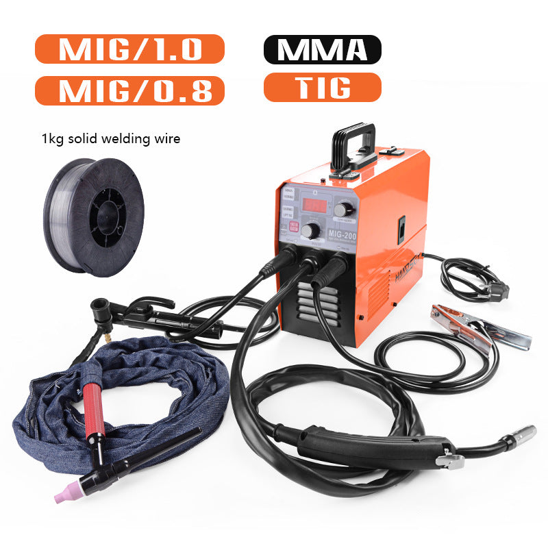 Handskit MIG-200 Electric Welding Machine 220V EU MIG Welding Machine MIG MMA LIFT TIG 3 In 1 Gasless Welding Flux Welding