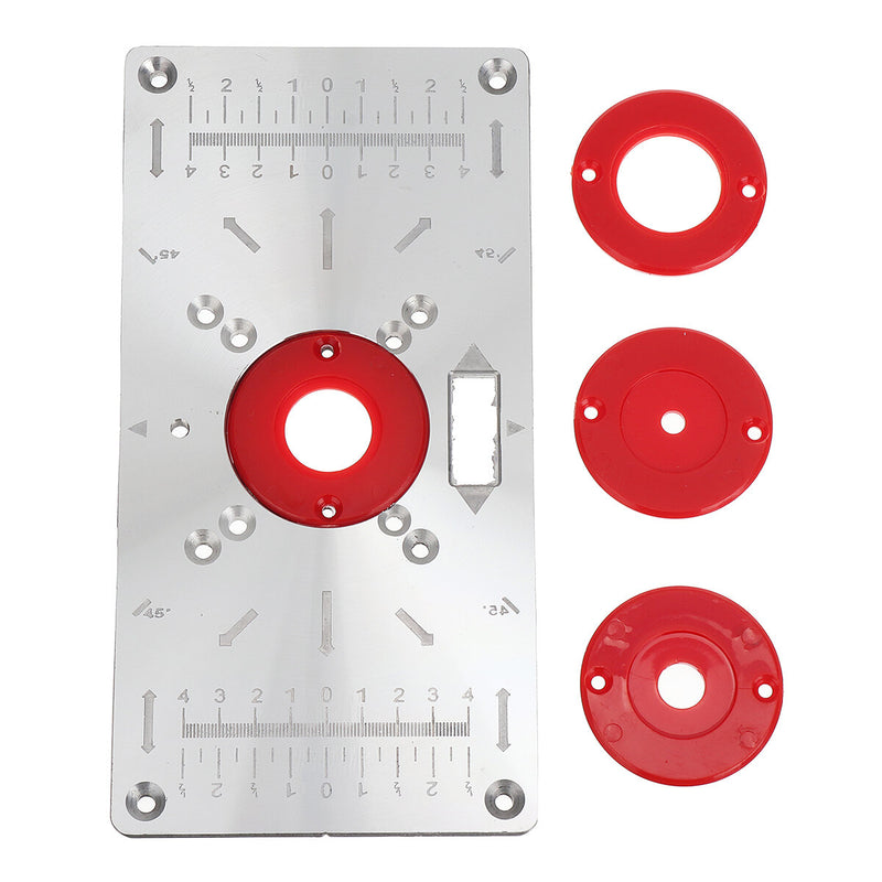 Drillpro 235x120x8mm Trimming Machine Flip Panel Woodworking Router Table Insert Plate for Makita RT0700c