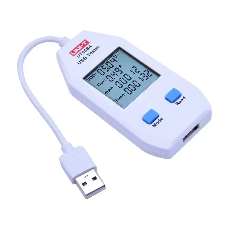 UNI-T UT658 Series Type A Type C Electric USB Voltage Safety Tester Voltmeter Amperemeter Charger Capacity Meter Volt Current