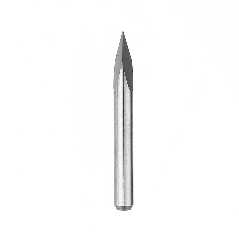 10pcs 3.175mm Shank 45 Degree 0.1/0.2/0.3mm Tip Tungsten Steel Engraving Bit CNC Tool