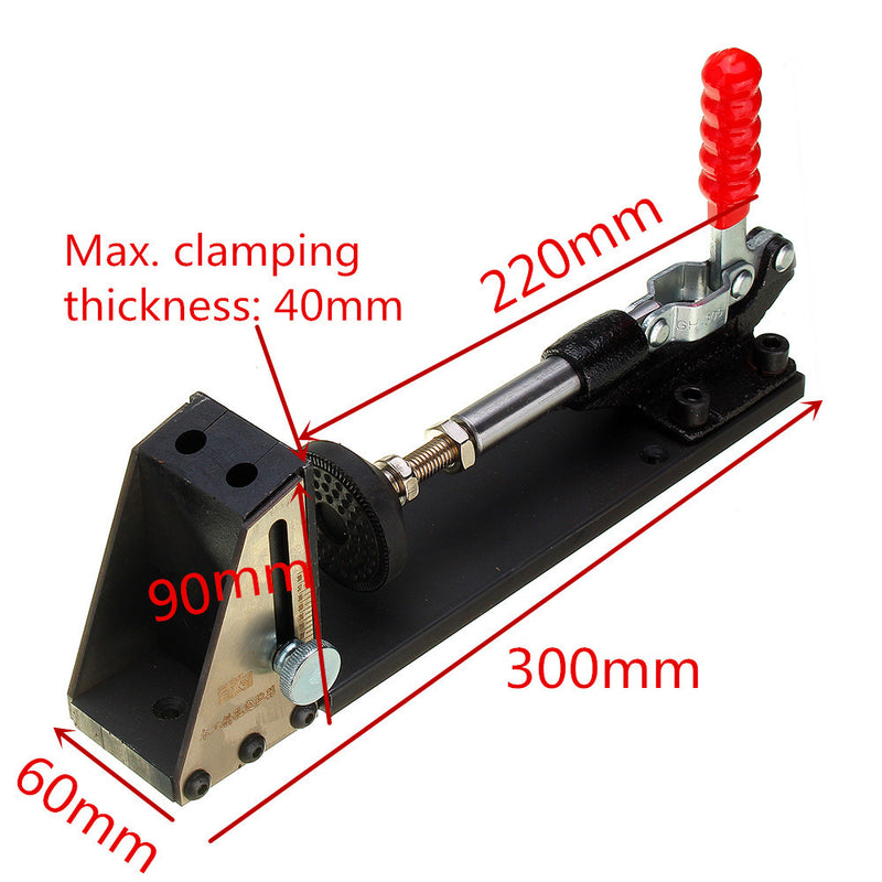 Woodworking Inclined Hole Locator Drill Guide Kit All-steel Pocket Hole Jig System with Toggle Clamp