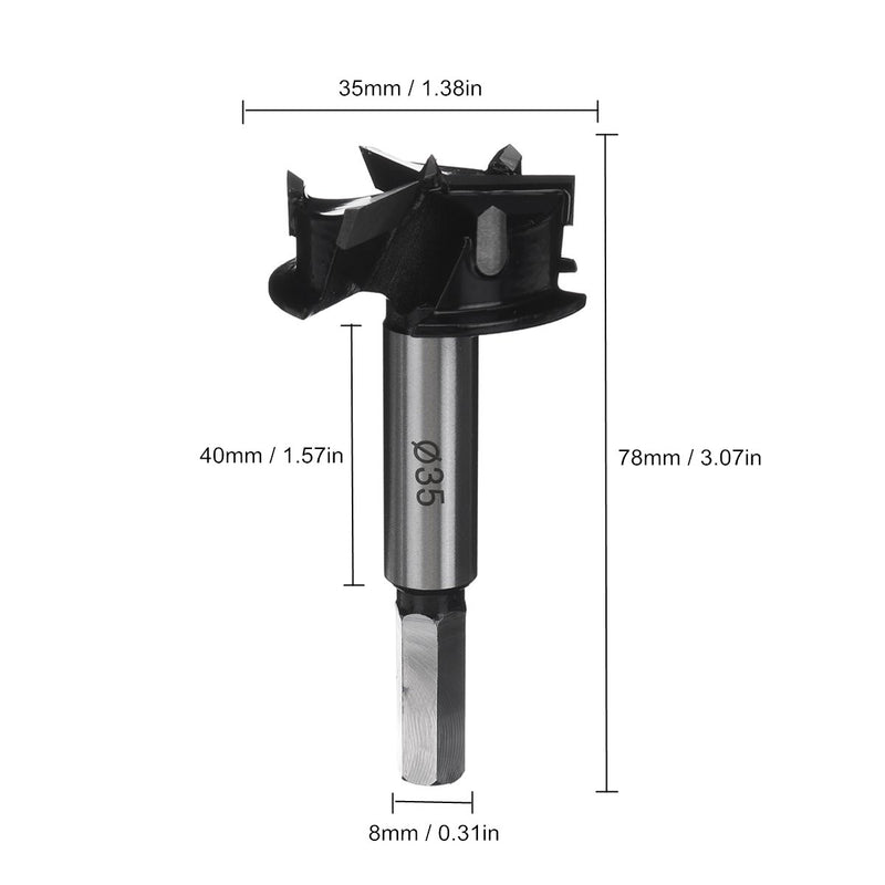 35mm Carbide Tipped Cutter Drill Bits Hinge Hole Cutters Wood Working Hole Saw Cutters for Woodworking