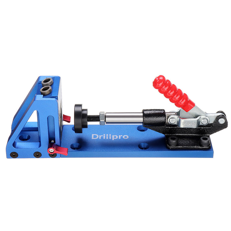 Drillpro DP-WD1 Woodworking Tool Pocket Hole Jig System with 9.5mm Oblique Hole Diameter Drill Hole Drilling Guide