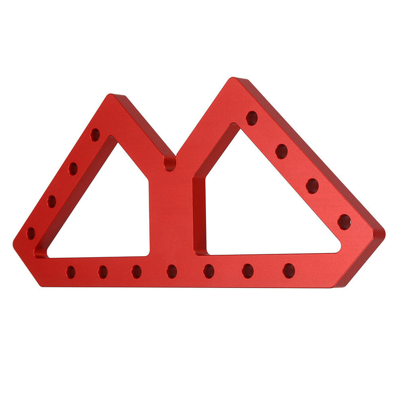 200x200MM Aluminum Alloy W Shaped Auxiliary Fixture Splicing Board Table Apron Clamping Square Woodworking Right Angle Clamps Positioning Clamping Fixed Clip
