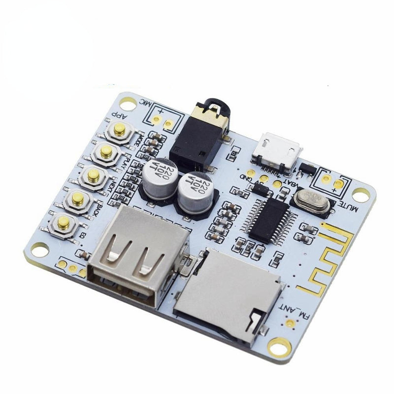 Bluetooth Audio Receiver Board with USB TF Card Slot Decoding Playback Preamp Output A7-004 5V 2.1 Wireless Stereo Music Module