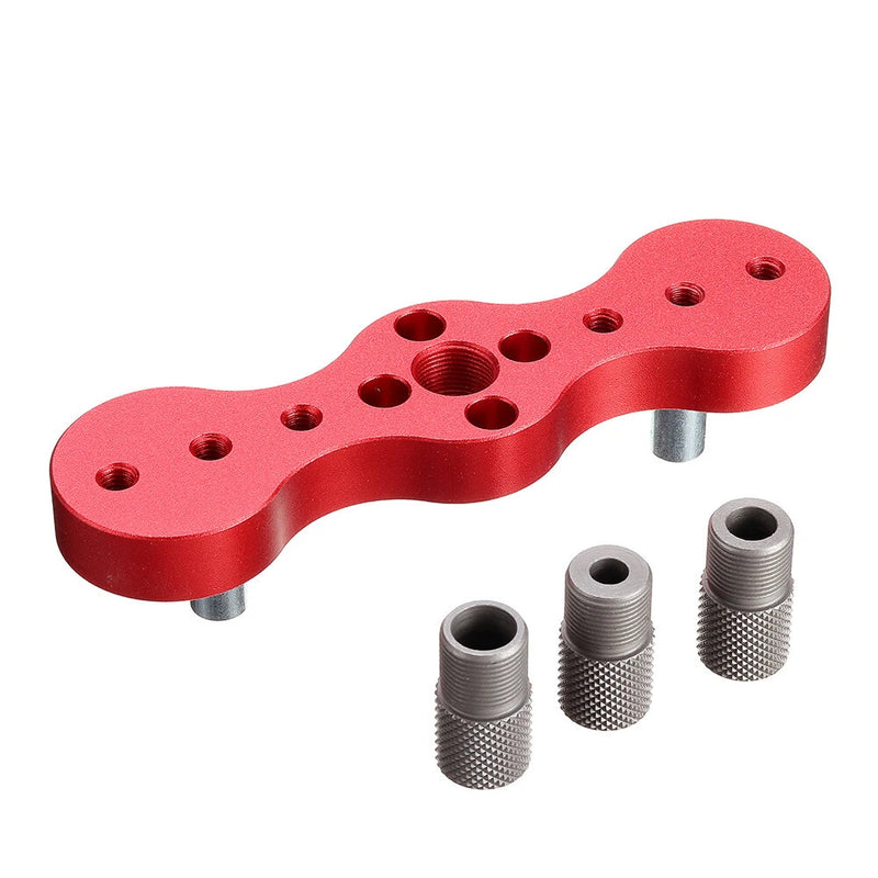 X600-4 Round Dowel Punch Wood Dowelling Self Centering Dowel Jig Drill Guide Kit Woodworking Hole Puncher Locator Carpentry Tools