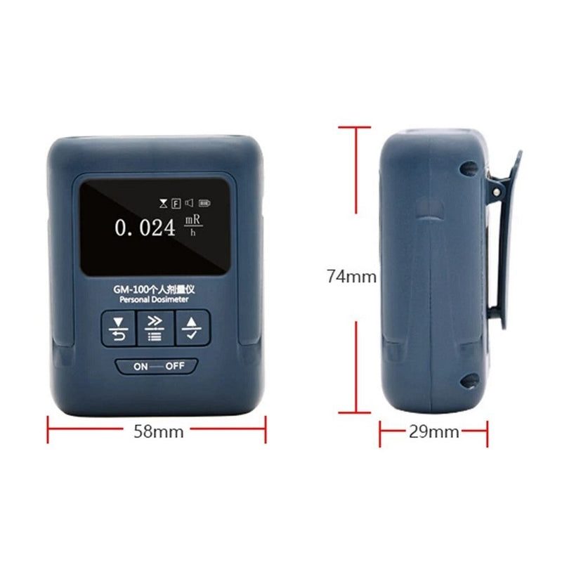 0.00-1000uSv/h Nuclear Radiation Detector Geiger Counter Tester Nuclear Radiation Hard β-Ray γ-Ray X-Ray Detection