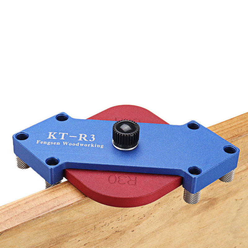 KT-R3 Wood Panel Radius Quick-Jig Router Table Bits Jig Radius Corner Template Woodworking Tool