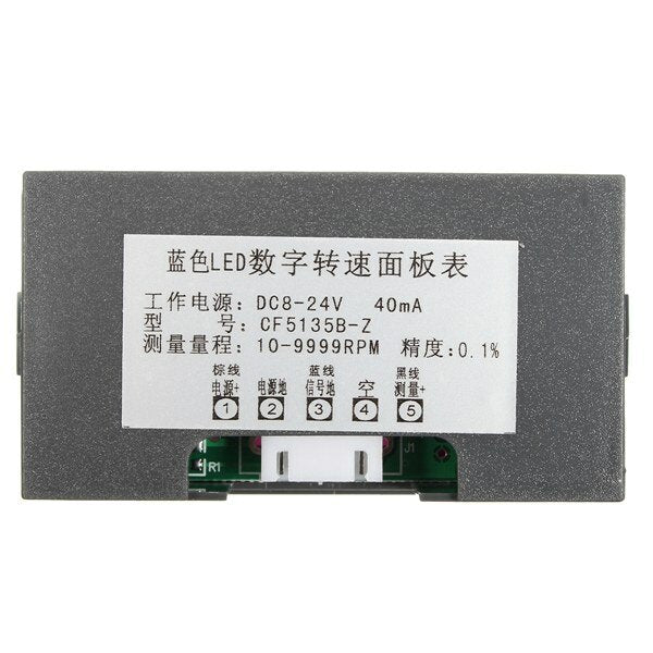 4 Digital Green LED Tachometer RPM Speed Meter + Proximity Switch Sensor NPN