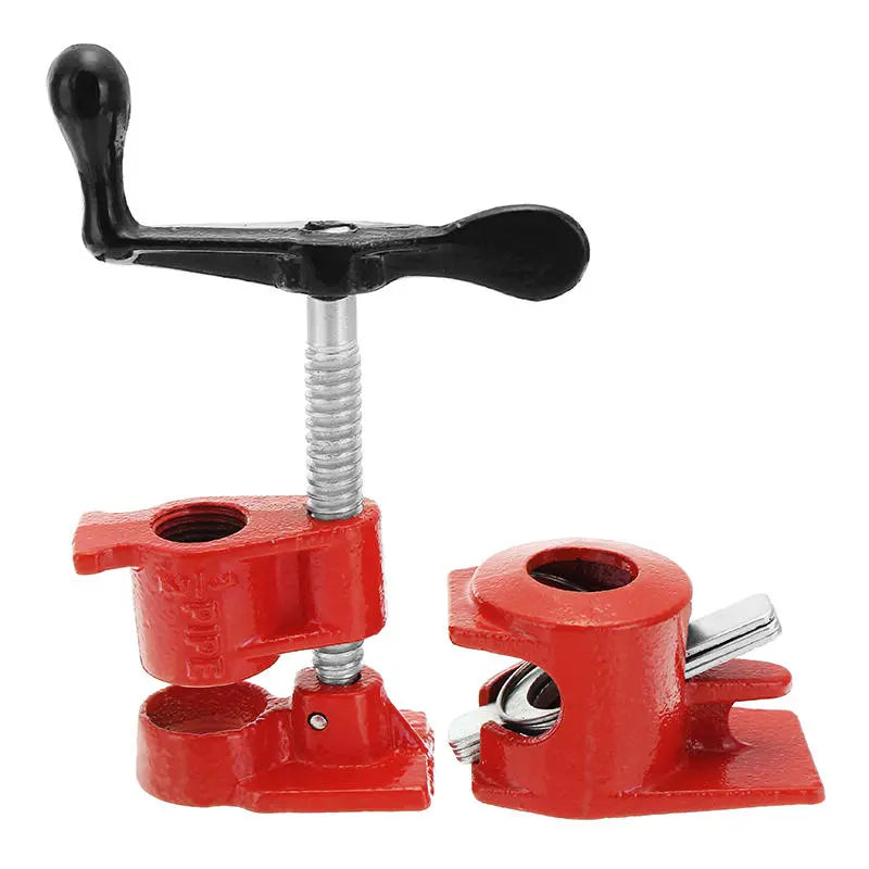 1/2inch Wood Gluing Pipe Clamp Set Heavy Duty Profesional Wood Working Cast Iron Carpenter's Clamp