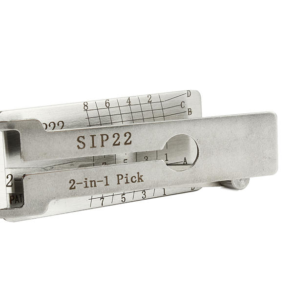 Lishi SIP22 2 In 1 Car Door Lock Pick Decoder Unlock Tool Locksmith Tools