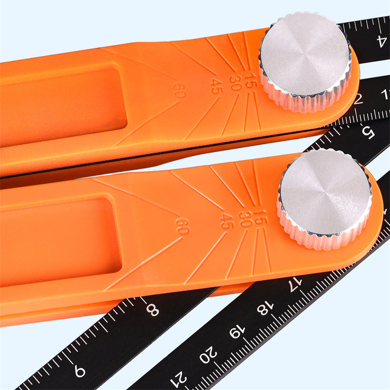 Protractor Angle Ruler T Shape Ruler Adjustable Ruler with Level