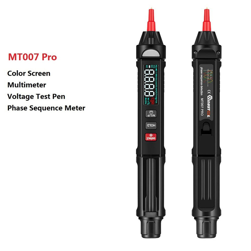 MUSTOOL MT007/MT007 Pro True RMS Digital Multimeter + Voltage Test Pen +Phase Sequences Meter 3 In 1 Color Screen
