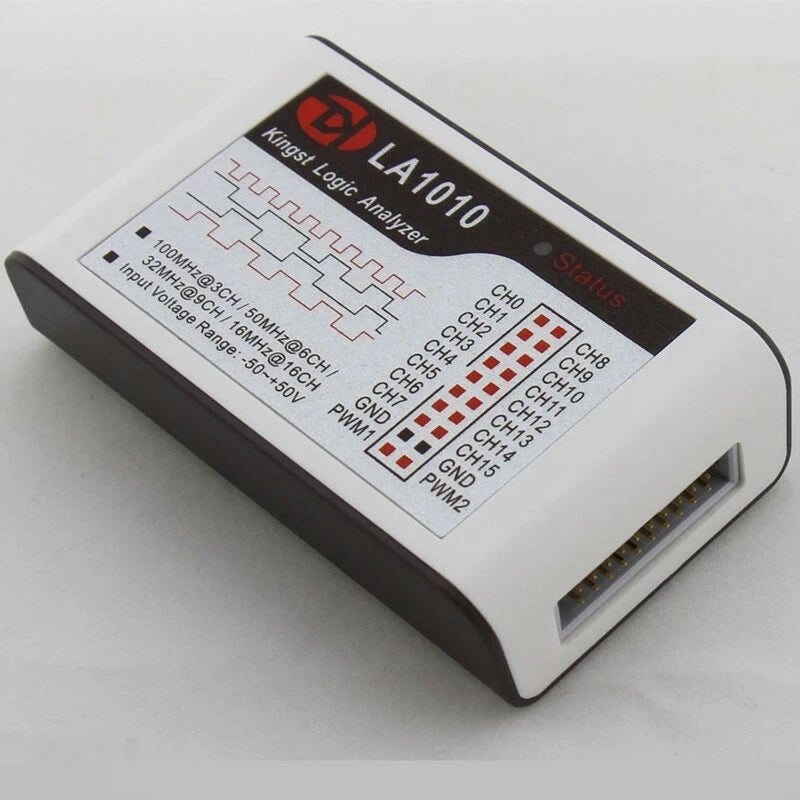 Kingst LA1010 USB Logic Analyzer 100M Max Sample Rate 16 Channels 10B Samples MCU ARM FPGA Debug Tool Oscilloscopes