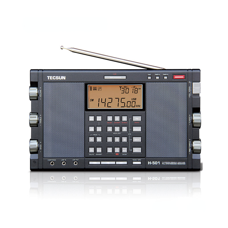 Tecsun H-501 Bluetooth Portable Stereo Radio High Performance Full Band Dual-Speaker Digital Tuning FM AM Radio SW SSB