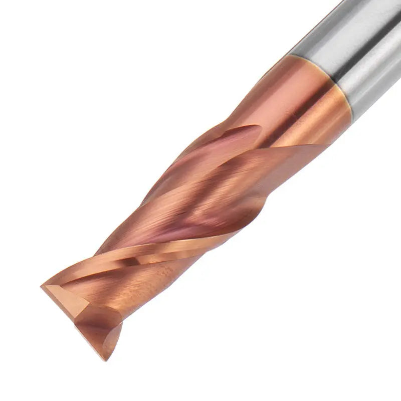 Drillpro 10mm 2 Flutes Tungsten Carbide End Mill Cutter HRC55 AlTiN Coating CNC End Mill Tool
