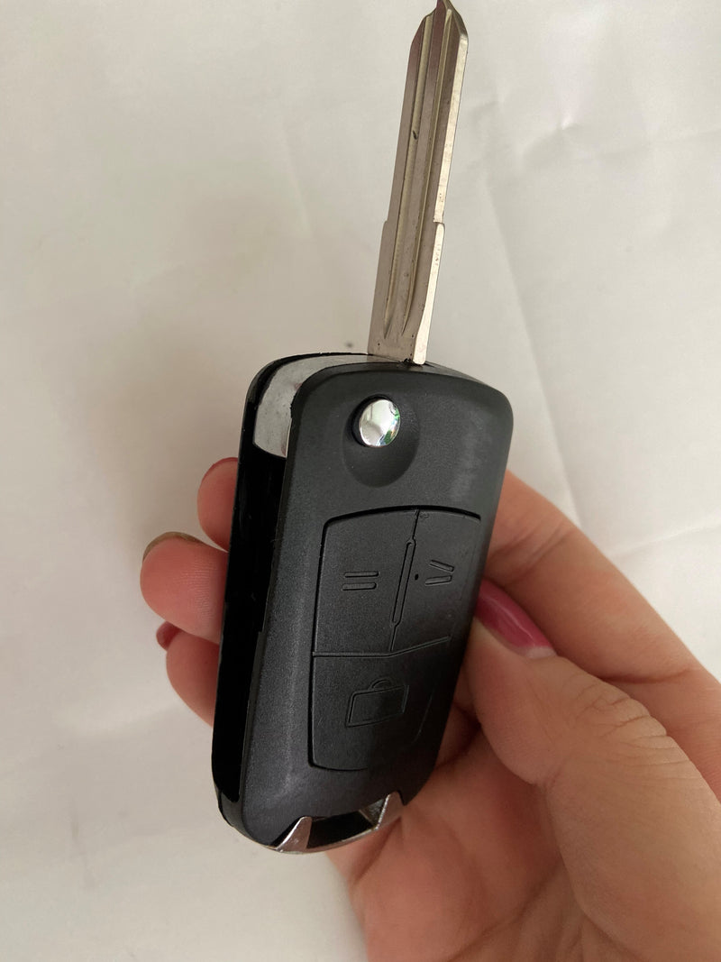Modified 3 Button Flip Folding Remote Key Shell Case Fob for Opel Corsa Astra Kadett Monza Montana HU46 Blade