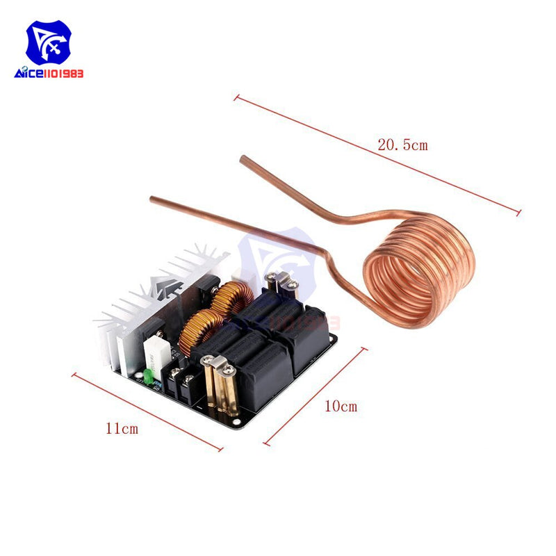 diymore ZVS DC 12 -48V 20A 1000W Heating Module Low Voltage Induction Heating Board Module with Tesla Coil