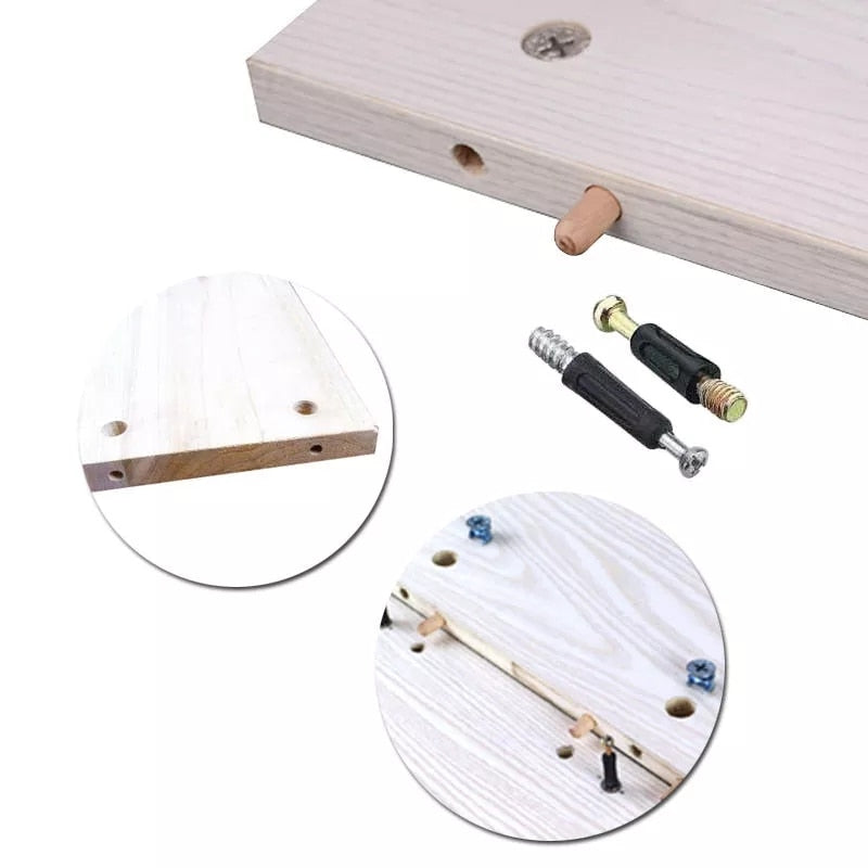 ALLSOME 3 In 1 Dowelling Jig 6/8/10mm Wood Drilling Guide Locator Adjustable Dowel Jig Kit For DIY Woodworking Tool