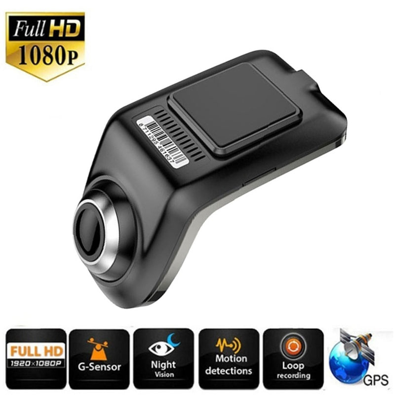 Full HD 1080P Min Car DVR Camera U3 ADAS Auto Digital Video Recorder Dash Cam for Android Multimedia Player G-Sensor Car DVRs