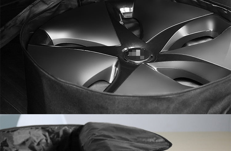 LUCKEASY wheel cap storage bag For Tesla Model 3 Car portable carrying wheel hub cover Oxford storage bag 1pcs/set