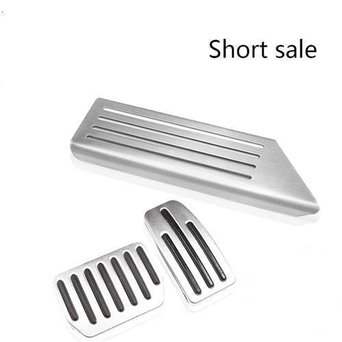 Aluminum alloy Foot Pedal For Tesla Model 3 Accelerator Gas Fuel Brake Pedal Rest Pedal Pads Mats Cover Accessories Car Styling