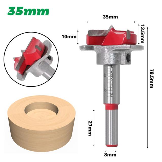 1pc Diameter 15,20,25,30,35mm Adjustable Carbide Drill Bits Hinge Hole Opener Boring Bit Tipped Drilling Tool Woodworking Cutter