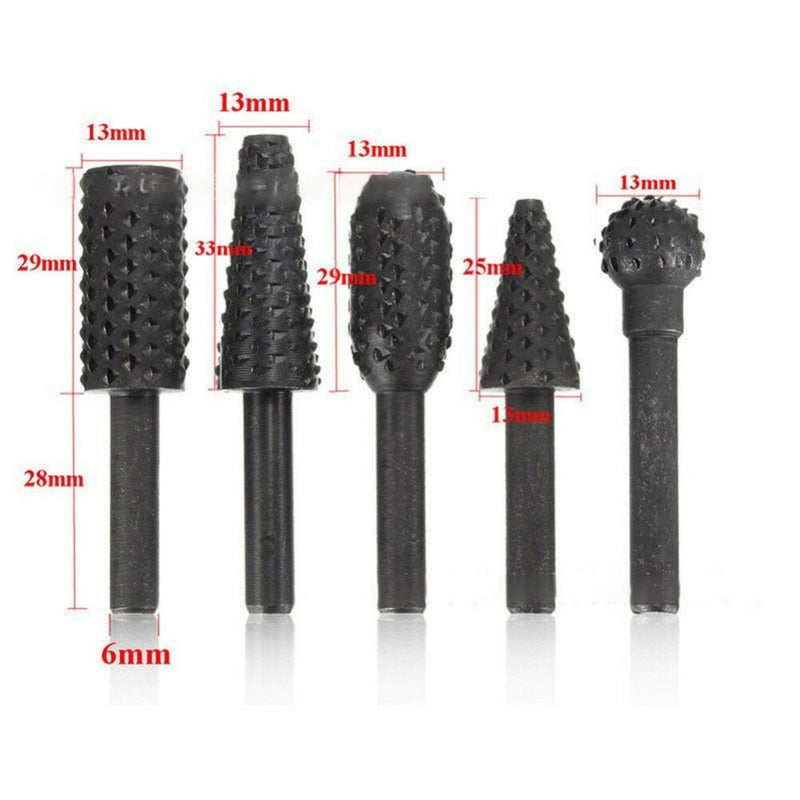 Practical 5PCS 1/4'' Shank DIY Drill Bit Set Carpentry Cutting Tools For General Building & Engineering Power Tools