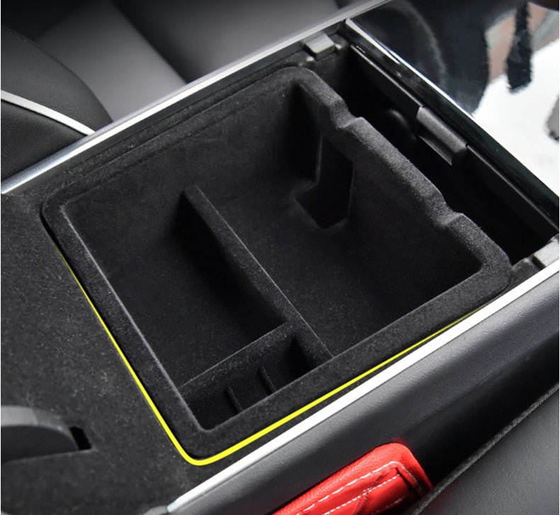 Central storage box for Tesla model 3 accessories/car accessories model 3 tesla three tesla model 3 carbon/accessoires