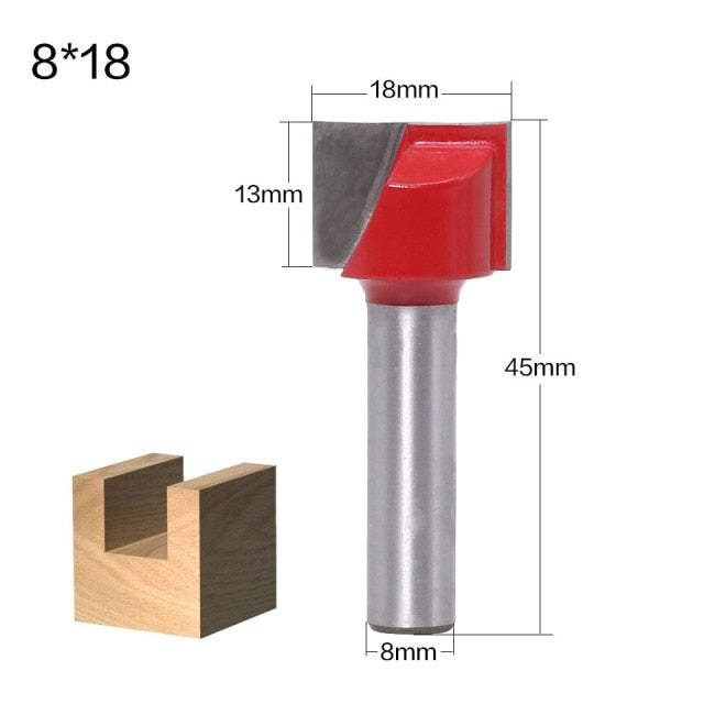 VACK 1pc 8mm Cleaning bottom Engraving Woodworking Tools Bit solid Carbide Milling cutter End mill For wood cutter Free shipping