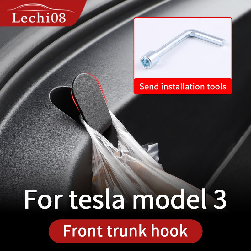 Front trunk hook Tesla model 3 accessories/car tesla model 3 accessories model 3 tesla three tesla model 3 model3
